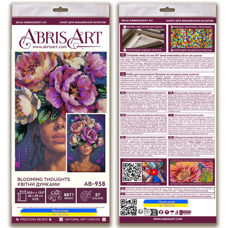 Main Bead Embroidery Kit Blooming Thoughts
