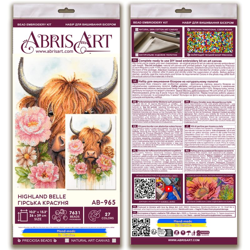 Main Bead Embroidery Kit Highland Belle