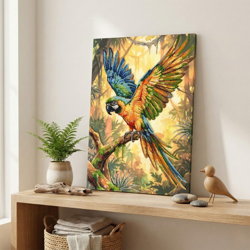 Main Bead Embroidery Kit Colorful Parrot
