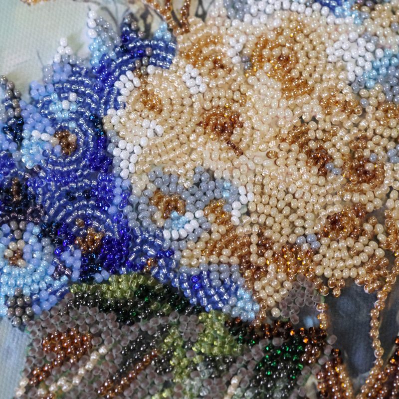 Main Bead Embroidery Kit Hydrangeas in Porcelain