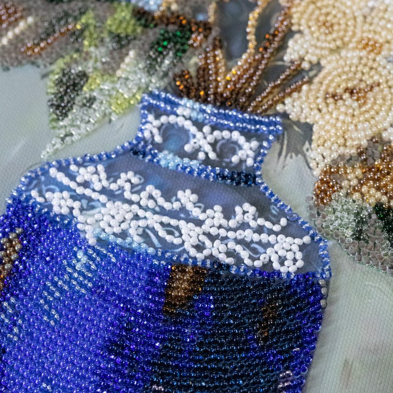 Main Bead Embroidery Kit Hydrangeas in Porcelain