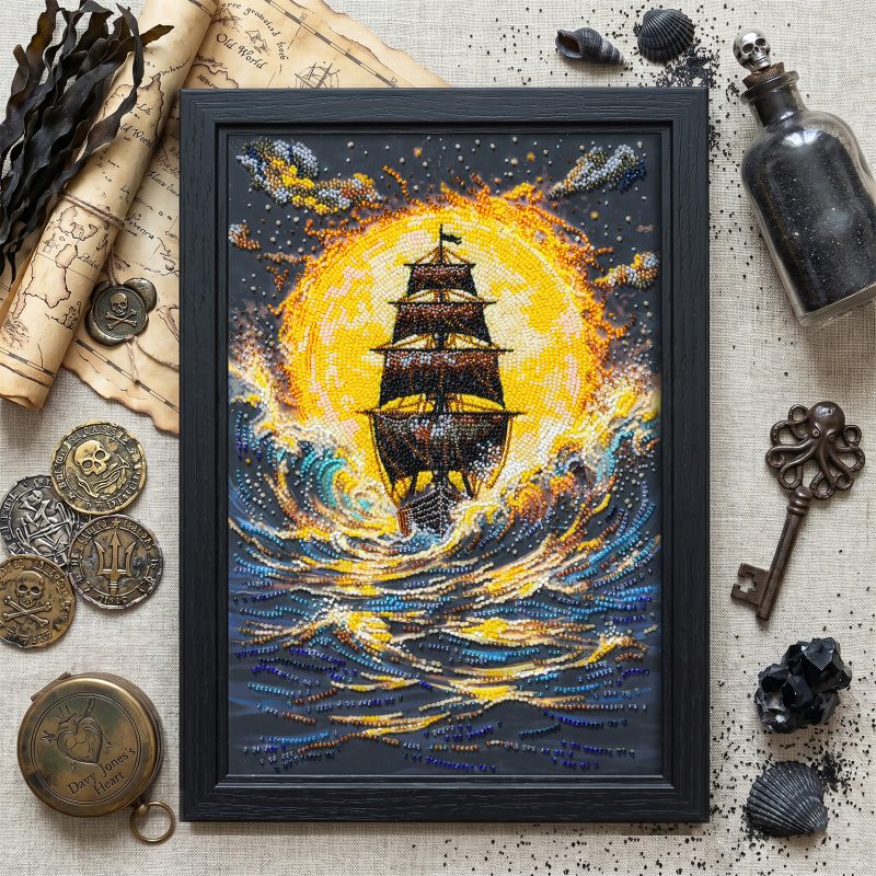 Main Bead Embroidery Kit Under a Blazing Sun
