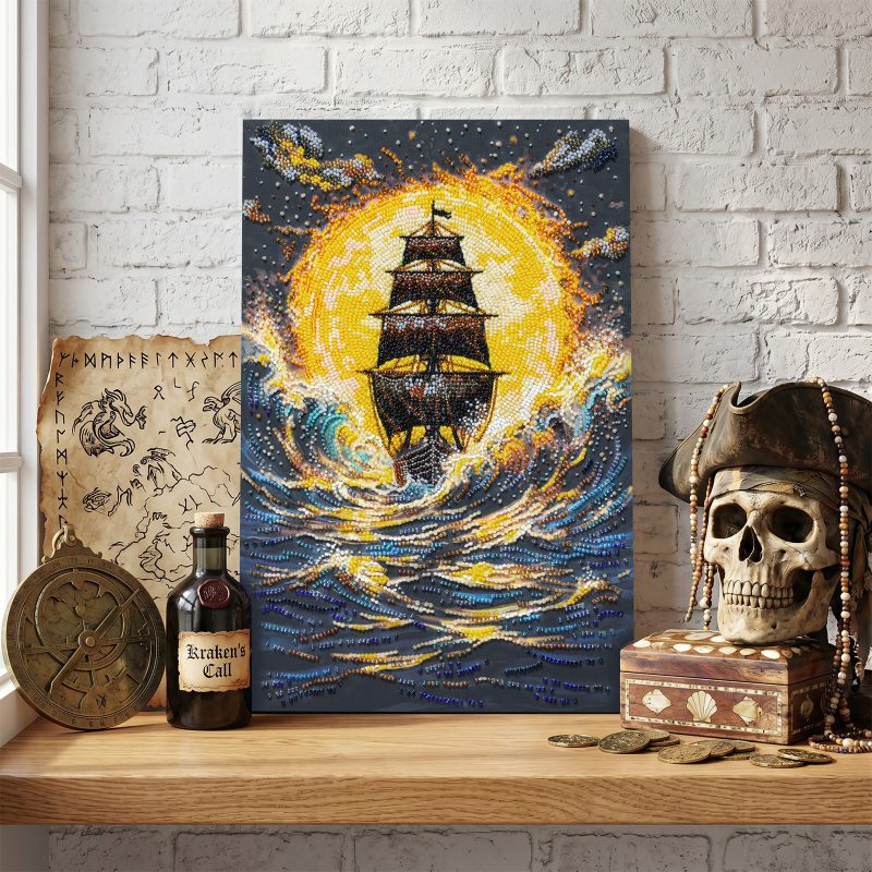 Main Bead Embroidery Kit Under a Blazing Sun