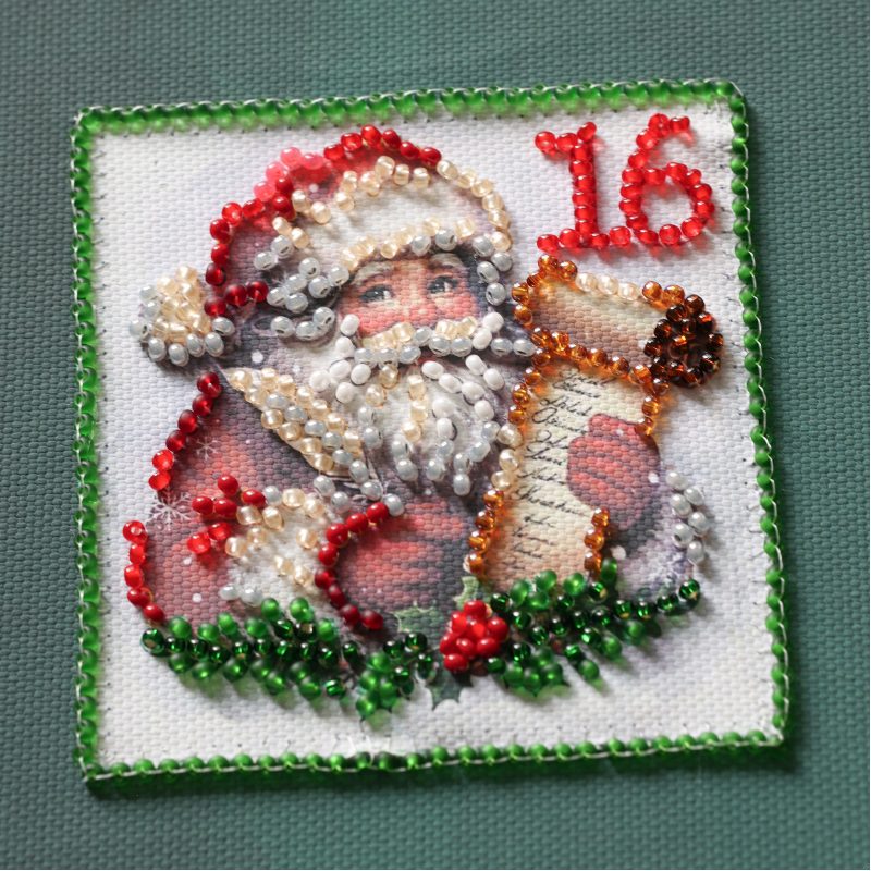 Main Bead Embroidery Kit Christmas Advent calendar
