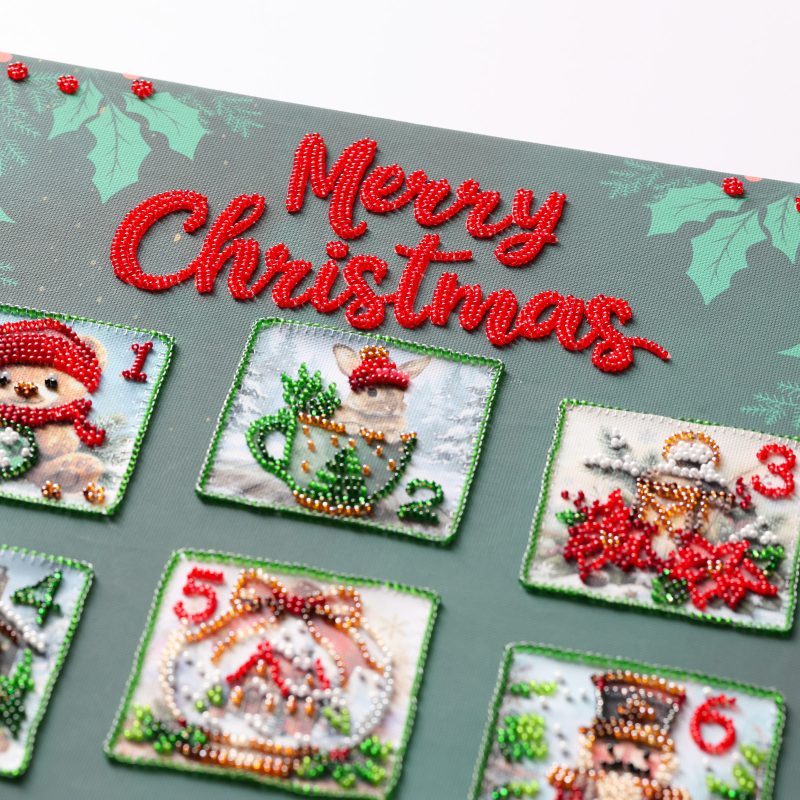 Main Bead Embroidery Kit Christmas Advent calendar