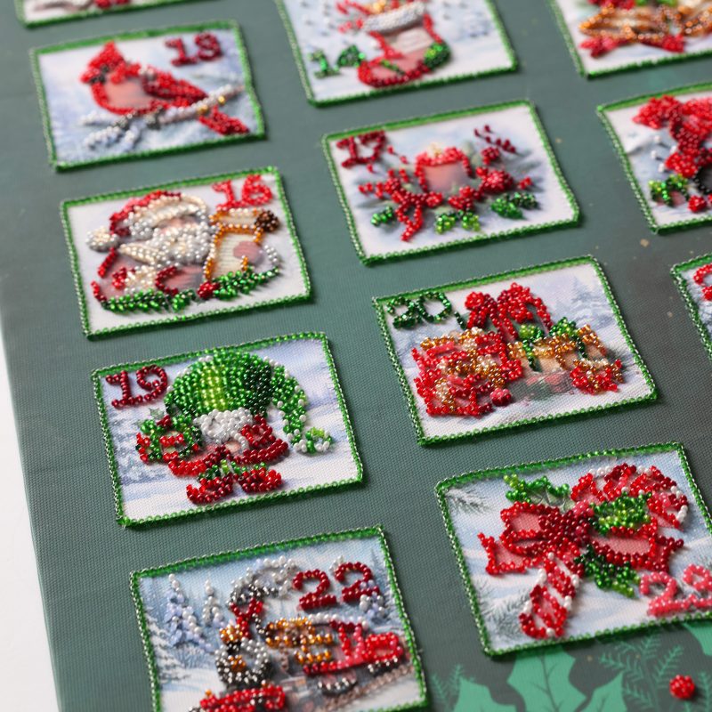 Main Bead Embroidery Kit Christmas Advent calendar