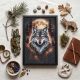 Main Bead Embroidery Kit Alpha Wolf
