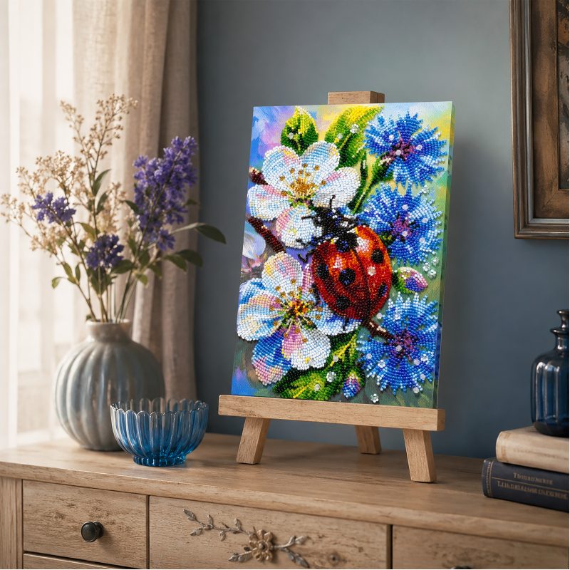 Main Bead Embroidery Kit Among Cornflowers
