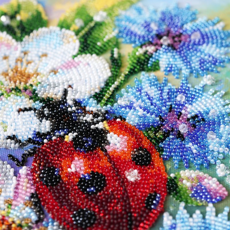 Main Bead Embroidery Kit Among Cornflowers