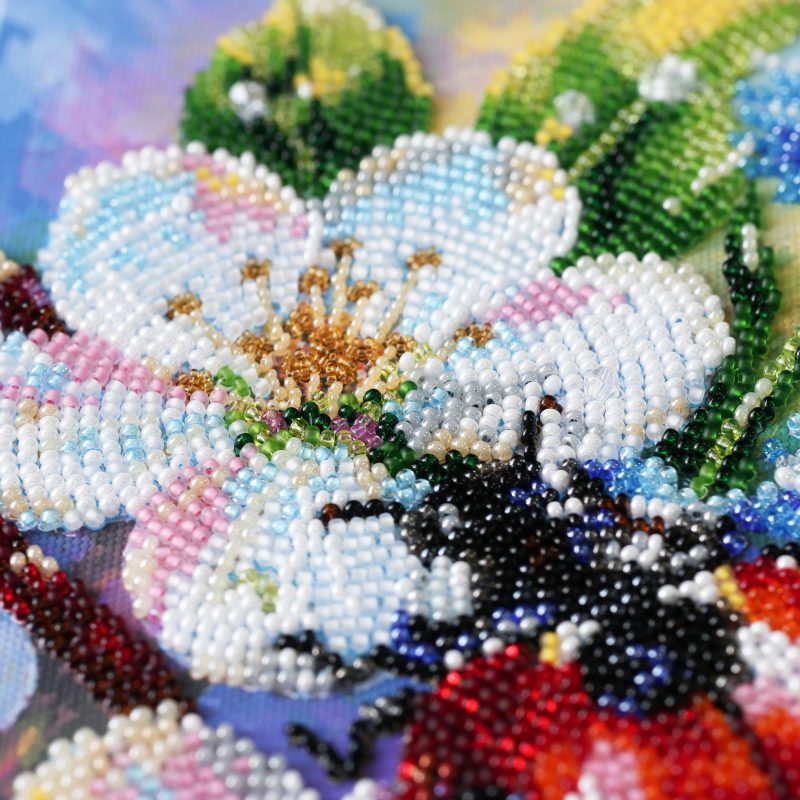 Main Bead Embroidery Kit Among Cornflowers