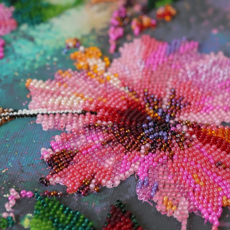 Main Bead Embroidery Kit Tropical Guest