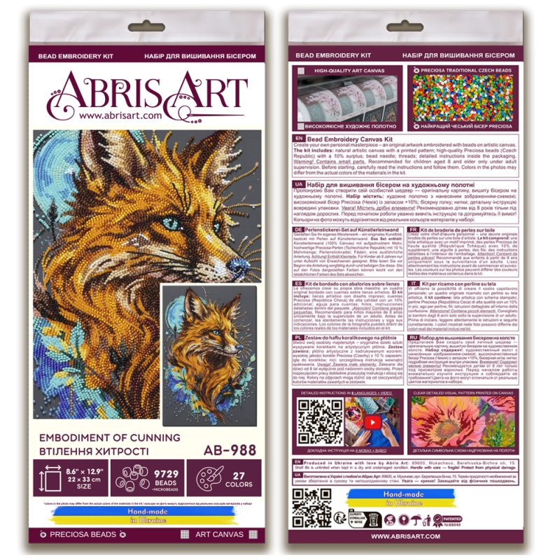 Main Bead Embroidery Kit Embodiment of Cunning