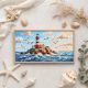 Main Bead Embroidery Kit Lighthouse Above the Waves