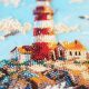 Main Bead Embroidery Kit Lighthouse Above the Waves