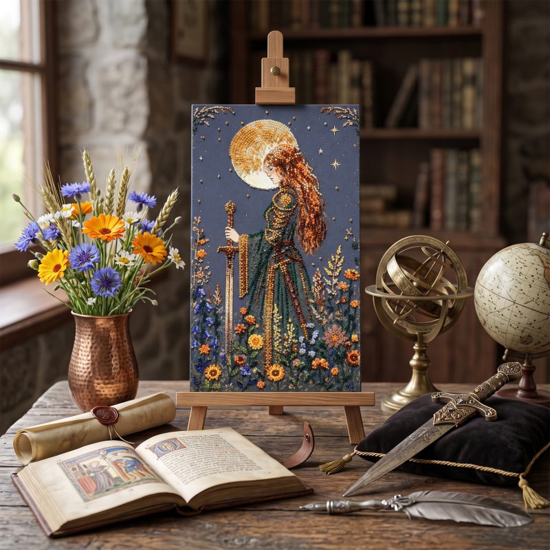Main Bead Embroidery Kit Moon Maiden