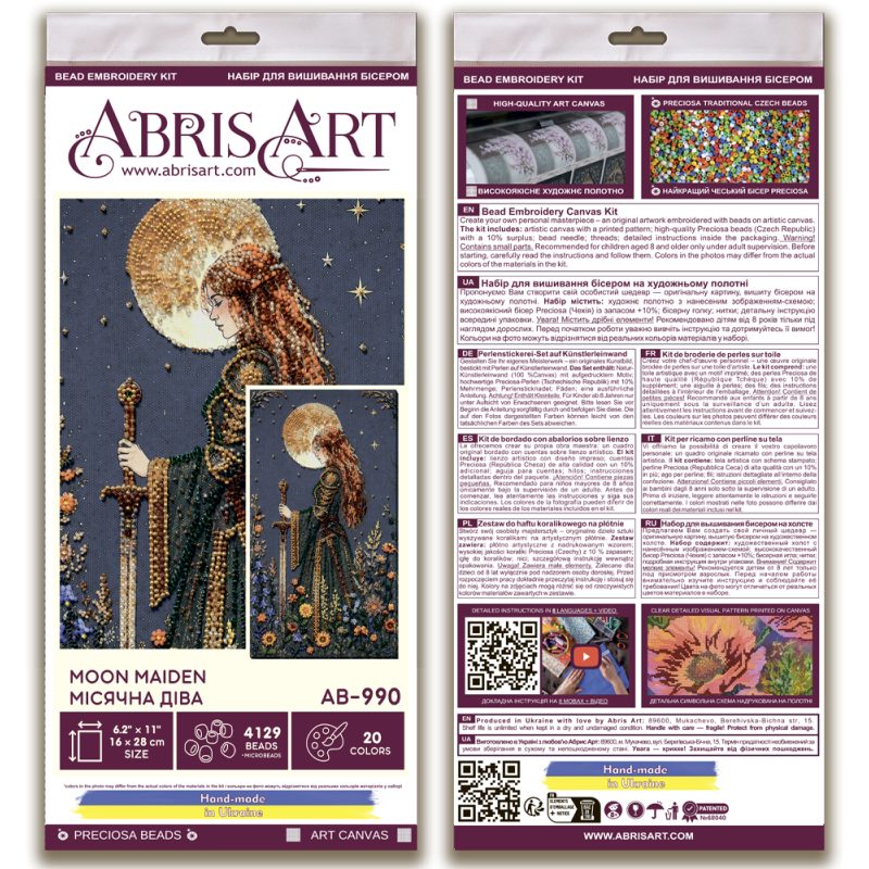 Main Bead Embroidery Kit Moon Maiden