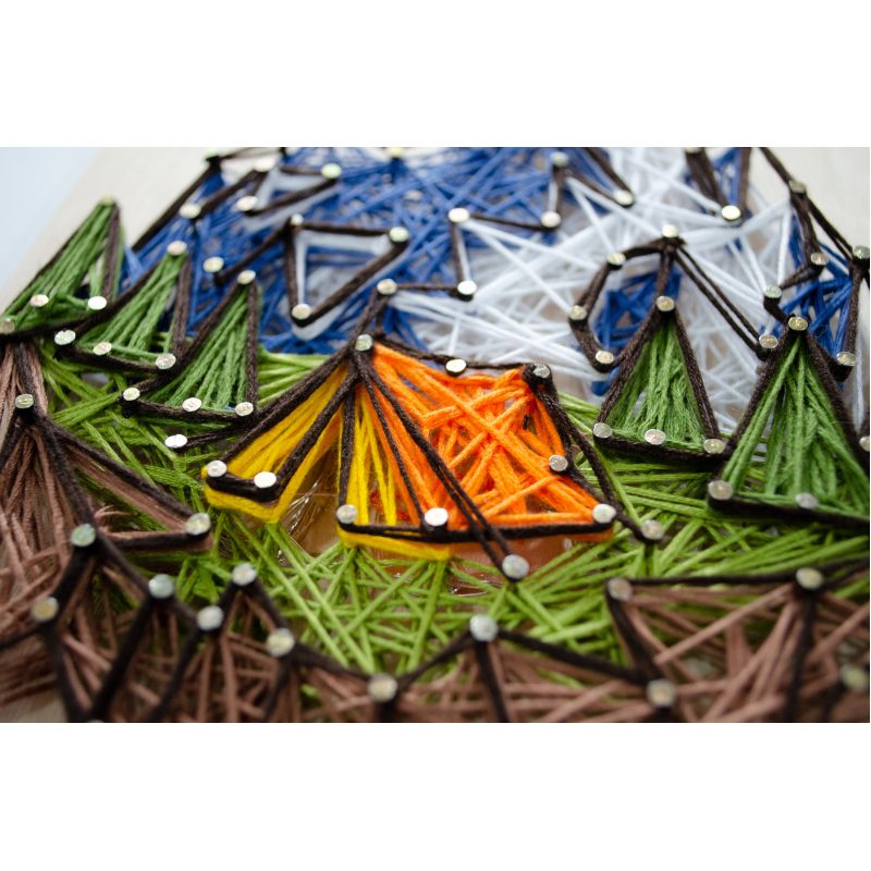 Creative Kit/String Art Аt the foot of the mountain
