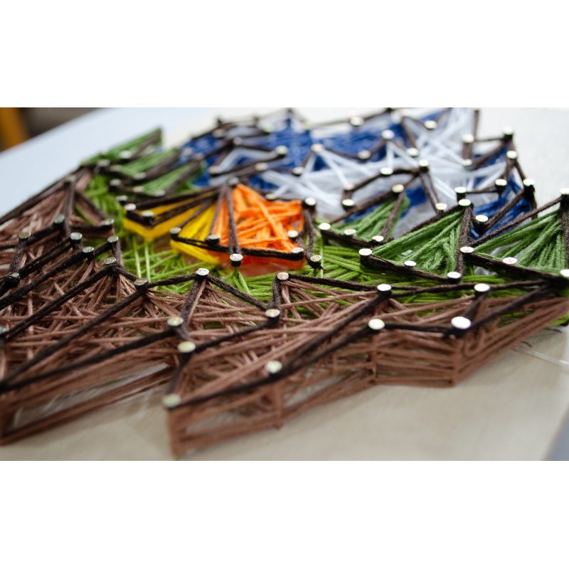 Creative Kit/String Art Аt the foot of the mountain