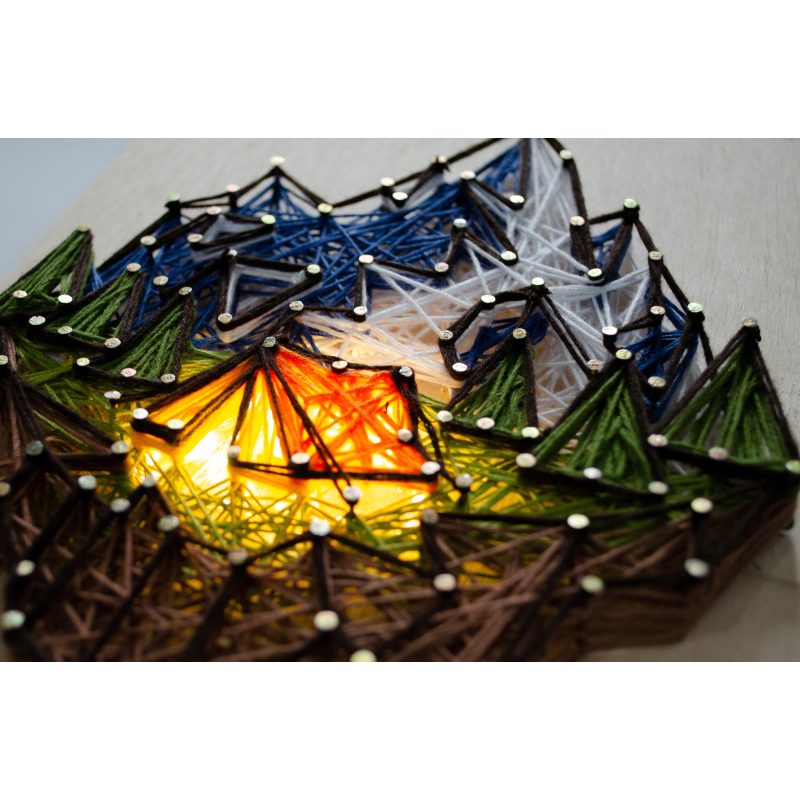 Creative Kit/String Art Аt the foot of the mountain