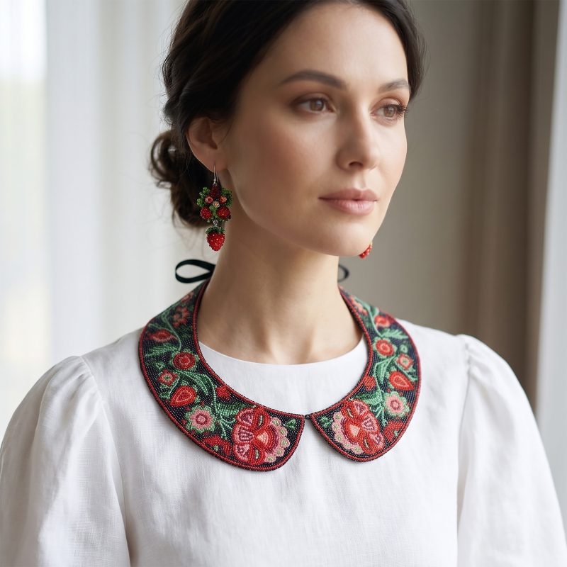 Main Bead Embroidery Kit Collar “Ethno Code”