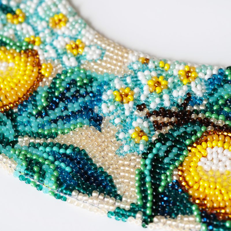 Main Bead Embroidery Kit Collar “Citrus Tenderness”