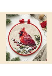Cross-stitch kits Winter Cardinal