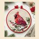 Cross-stitch kits Winter Cardinal