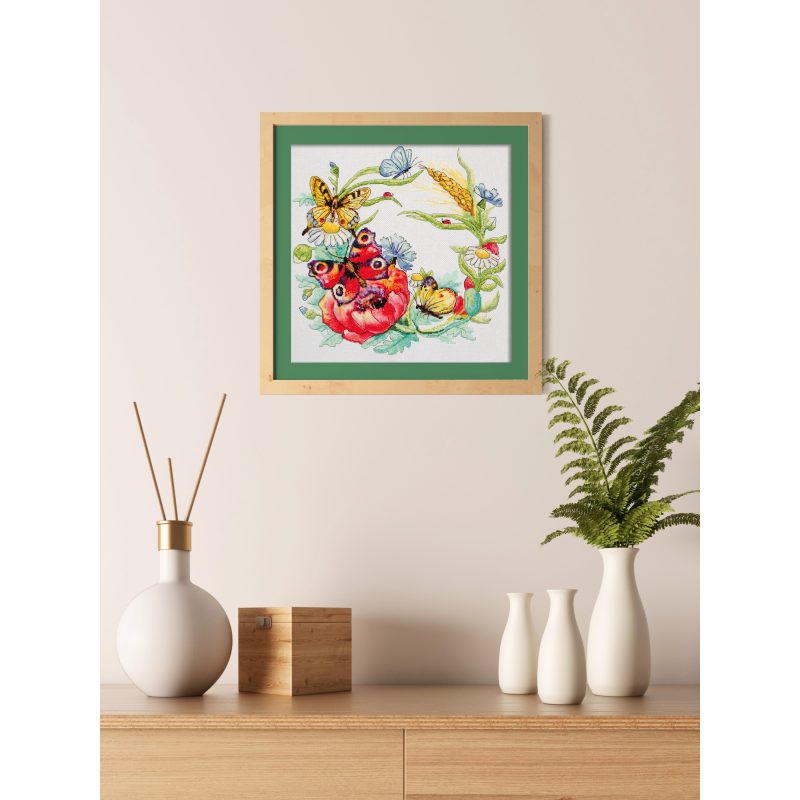 Cross-stitch kits Summer wreath
