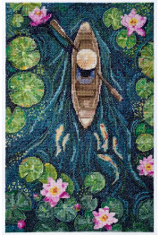 Cross-stitch kits One in a canoe