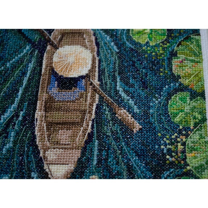 Cross-stitch kits One in a canoe
