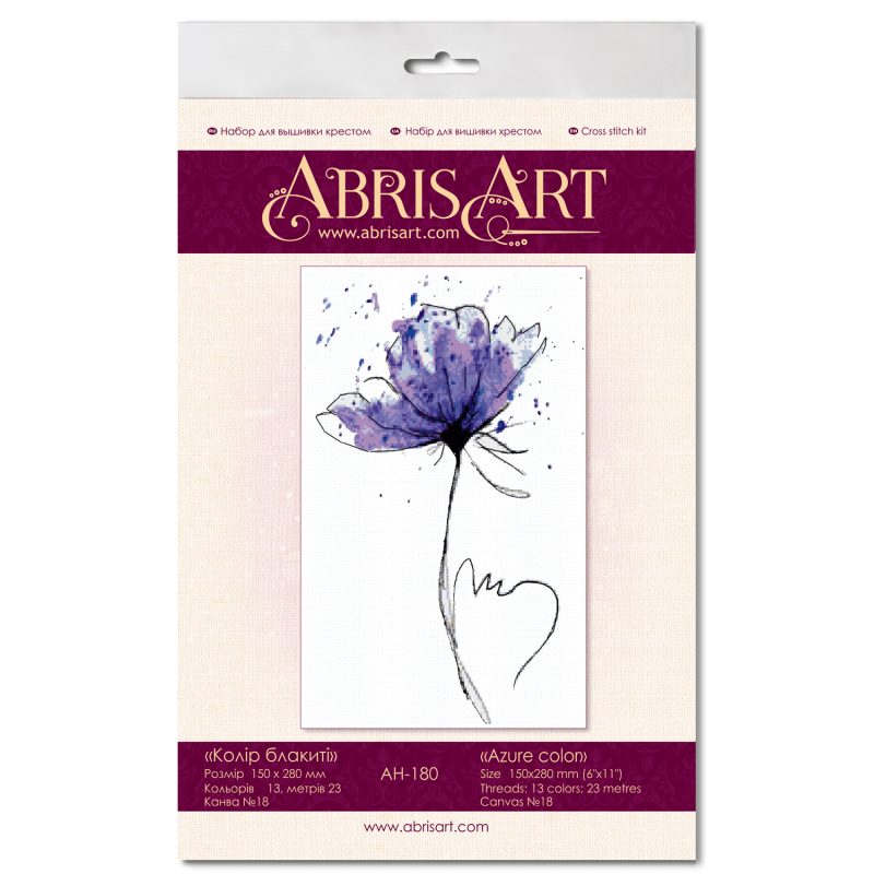 Cross-stitch kits Azure color