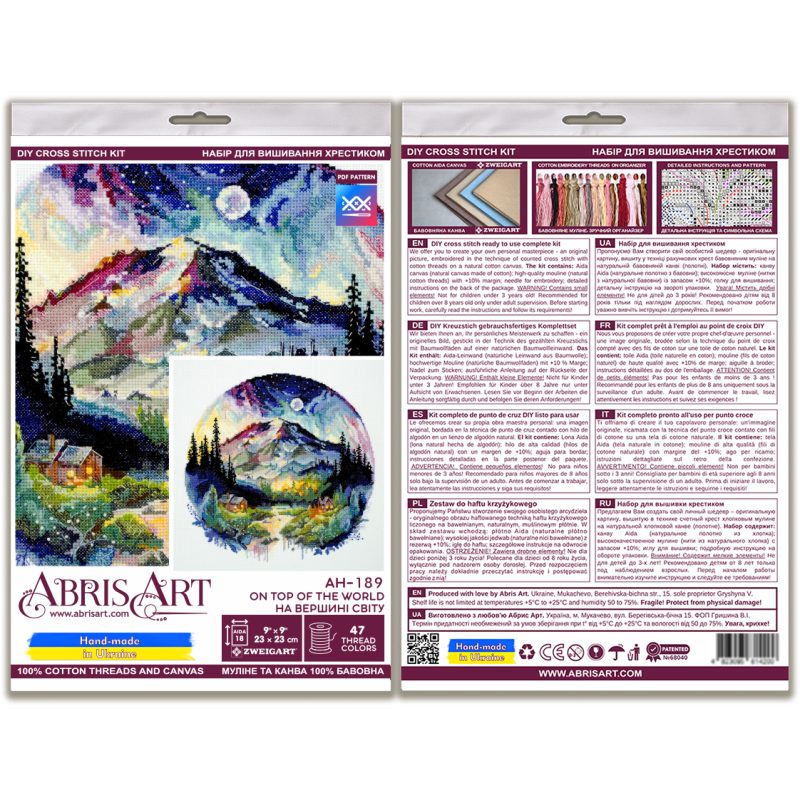 Cross-stitch kits On top of the world