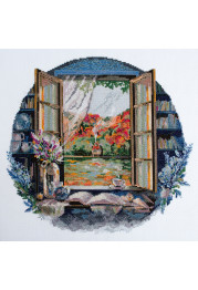 Cross-stitch kits Tea party by the window