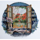 Cross-stitch kits Tea party by the window