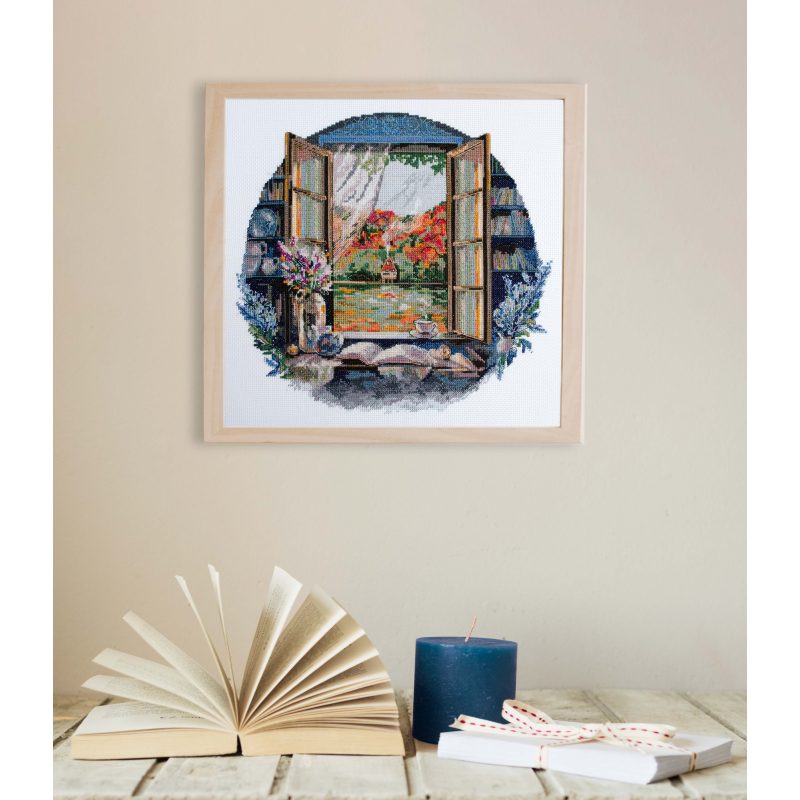 Cross-stitch kits Tea party by the window