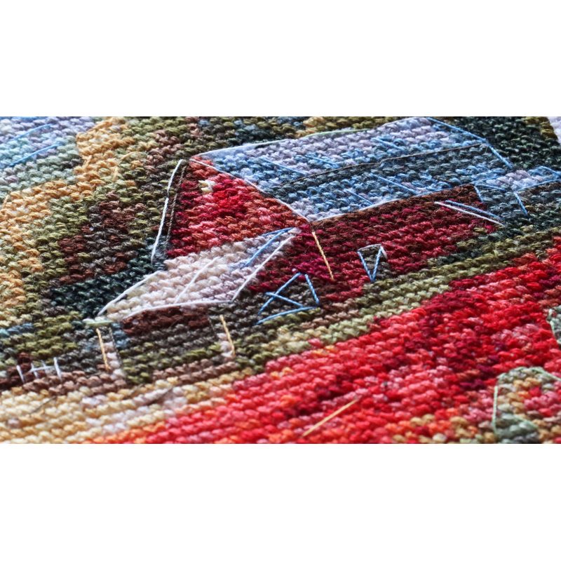 Cross-stitch kits Poppies at sunset
