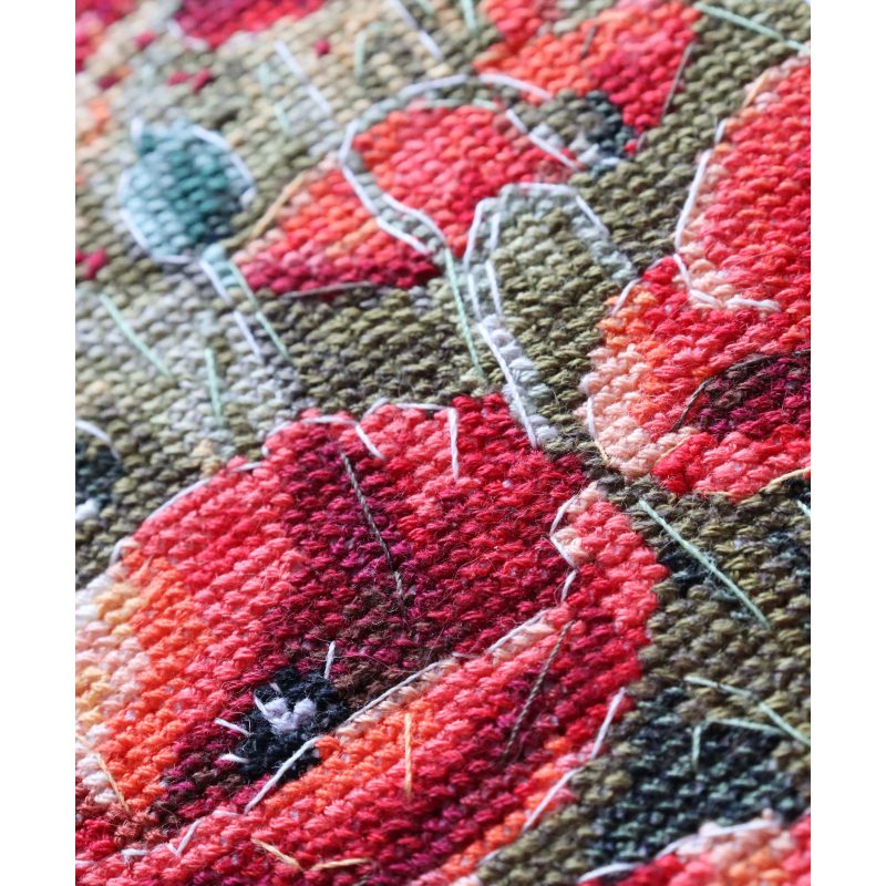 Cross-stitch kits Poppies at sunset