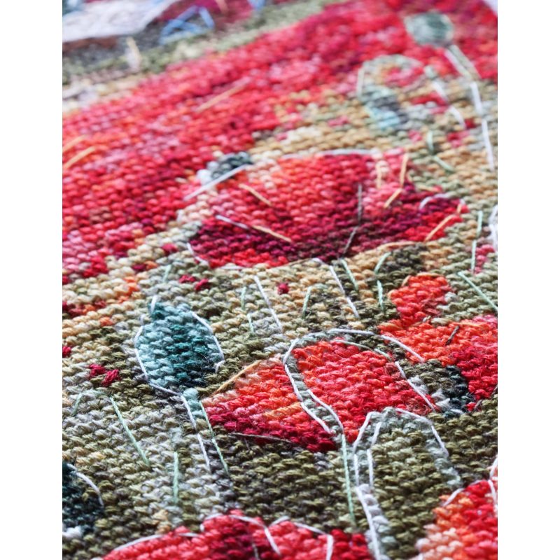 Cross-stitch kits Poppies at sunset