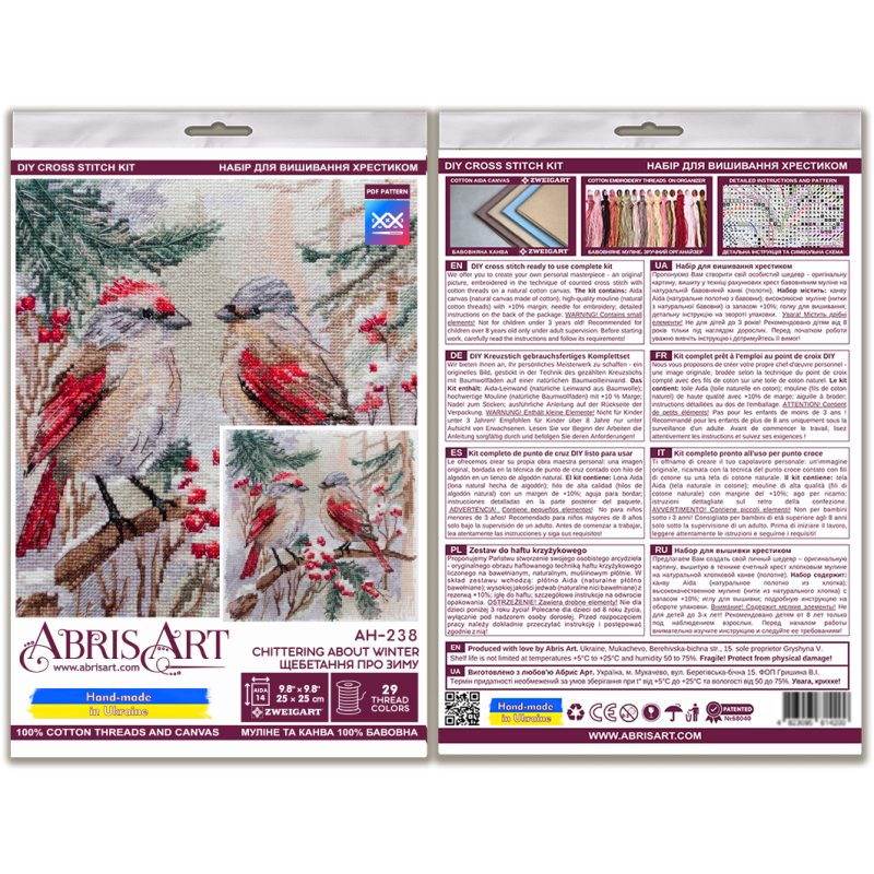 Cross-stitch kits Chittering about winter
