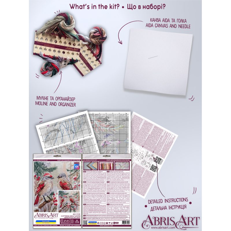 Cross-stitch kits Chittering about winter