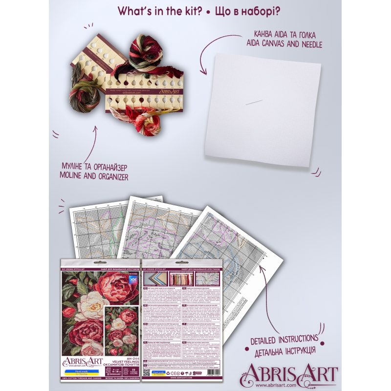 Cross-stitch kits Velvet feelings