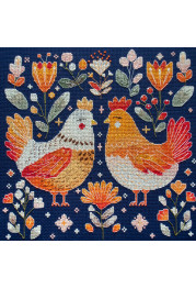 Cross-stitch kits Best hen friends