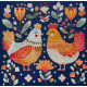 Cross-stitch kits Best hen friends