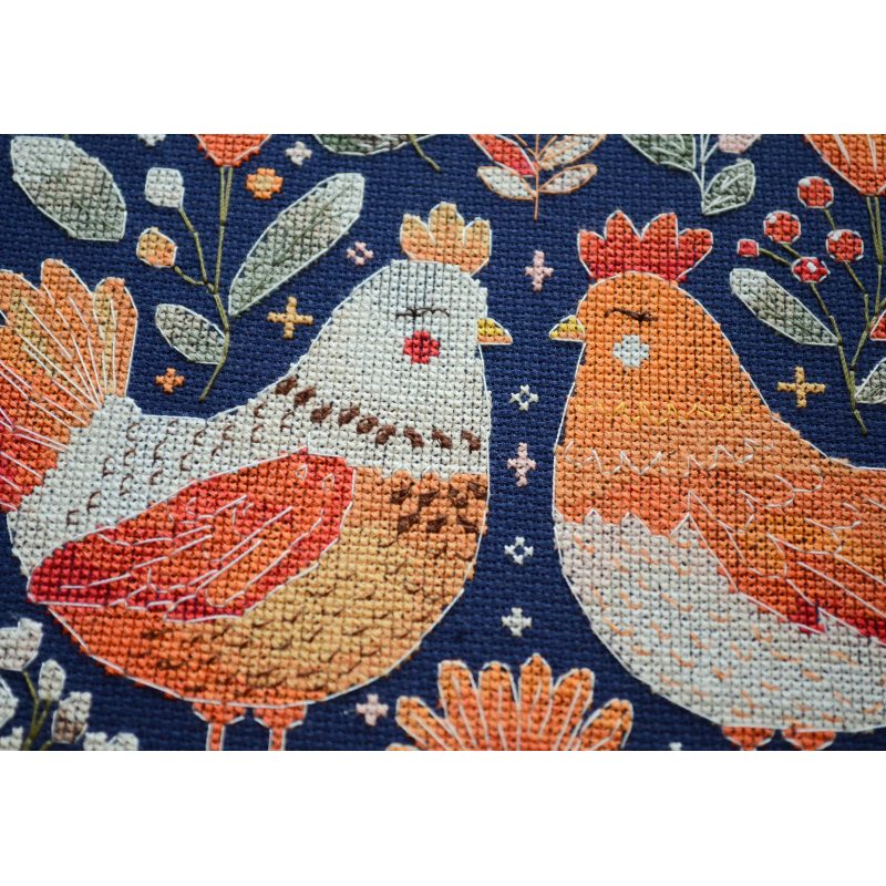 Cross-stitch kits Best hen friends