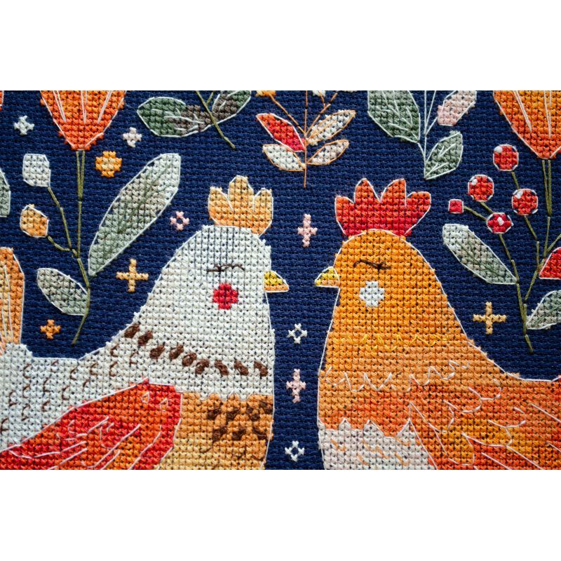 Cross-stitch kits Best hen friends