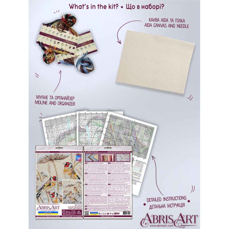 Cross-stitch kits A quiet blizzard