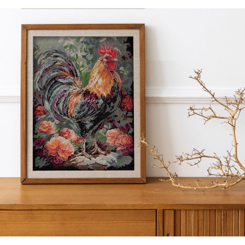 Cross-stitch kits The Rooster in the Yard