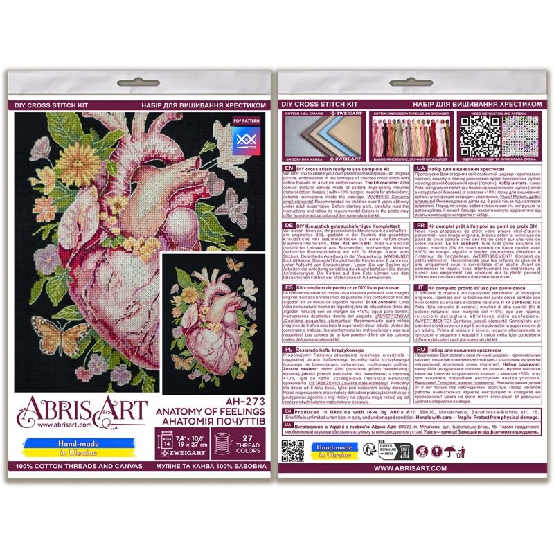 Cross-stitch kits Anatomy of feelings