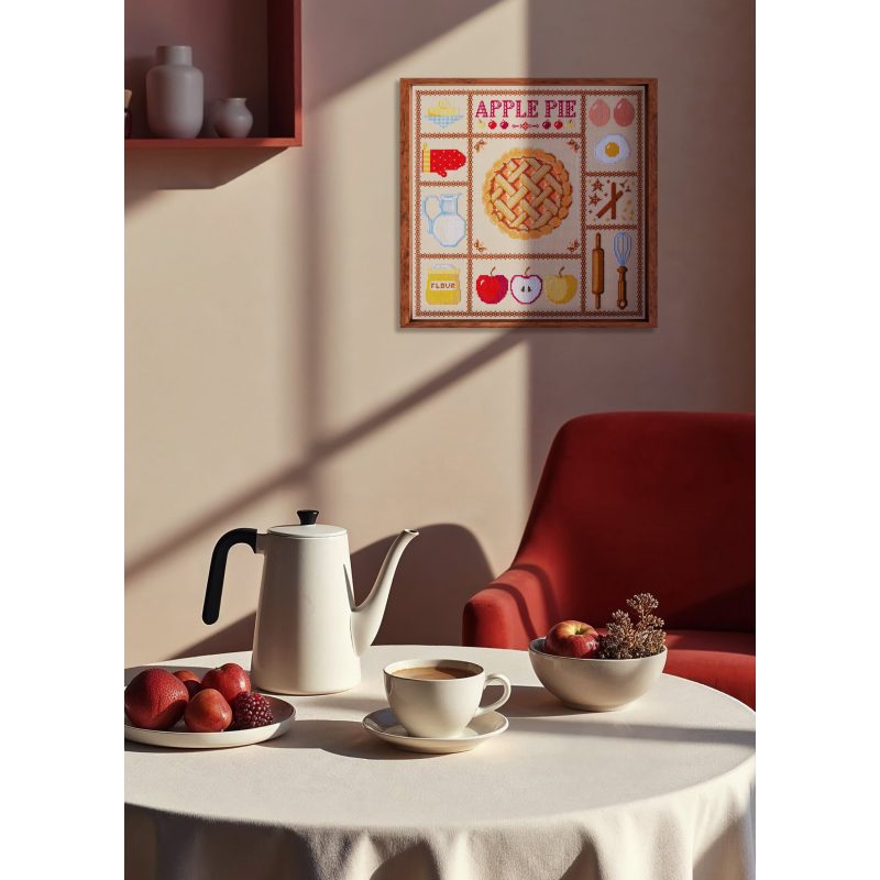 Cross-stitch kits Apple pie