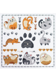 Cross-stitch kits Meow-meow
